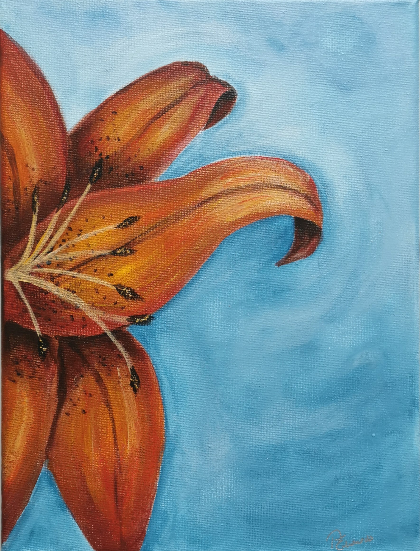 tiger lily acrylic Tiger Lily – throughmydreamingeyes